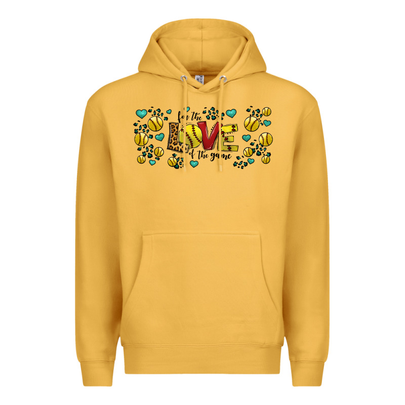 For The Love Of The Game Softball Premium Hoodie by Jasminsmagicworld | Teevron
