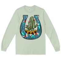 Matcha cactus horseshoe Long Sleeve Tee - JahusDesignShop