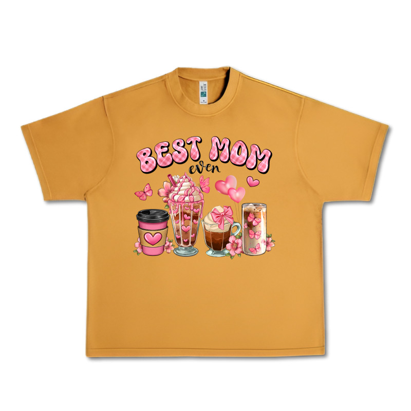 Best Mom Ever Floral Coffee Cups Urban Heavy Tee by JahusDesignShop | Teevron
