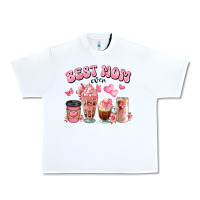White best mom ever floral coffee cups Urban Heavy Tee - JahusDesignShop
