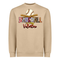Mushroom baseball is my valentine Heavyweight Sweatshirt - RacoonDesign