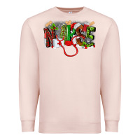 Pale Pink nurse christmas Premium Sweatshirt - MaliasSmallBusiness