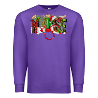 Purple nurse christmas Premium Sweatshirt - MaliasSmallBusiness