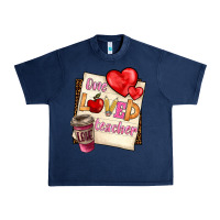 Navy one loved teacher Urban Heavy Tee - BarkalooDesign