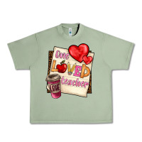 Oil Green one loved teacher Urban Heavy Tee - BarkalooDesign