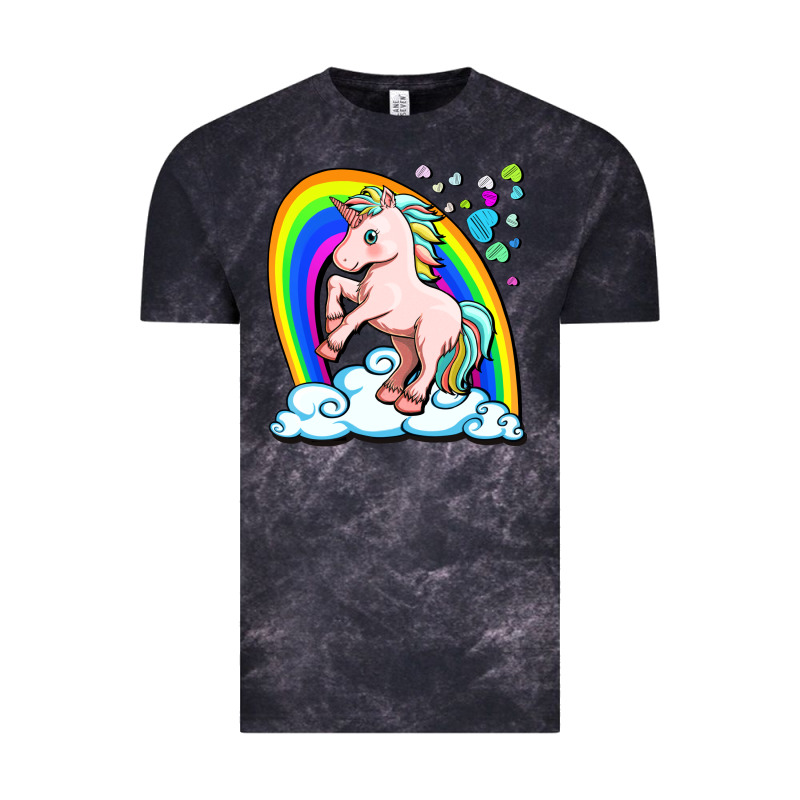 Cute Unicorn With Rainbow Vintage Tee by FaDigitalArtStudio | Teevron