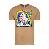 Vintage Camel cute unicorn with rainbow Vintage Tee - FaDigitalArtStudio