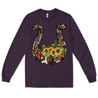 Plum horseshoe sunflower Long Sleeve Tee - JahusDesignShop