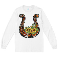 White horseshoe sunflower Long Sleeve Tee - JahusDesignShop