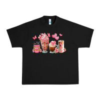 Black floral coffee cups Urban Heavy Tee - JahusDesignShop