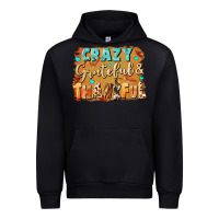 Black Crazy grateful and thankful Urban Hoodie - NancyCooperArtShop