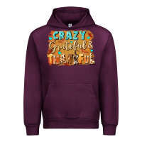 Mauve Wine Crazy grateful and thankful Urban Hoodie - NancyCooperArtShop