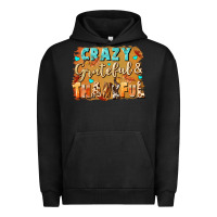Pigment Black Crazy grateful and thankful Urban Hoodie - NancyCooperArtShop