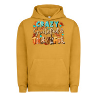 Pigment Peanut Butter Crazy grateful and thankful Urban Hoodie - NancyCooperArtShop