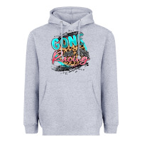 Heather Grey gone racing Heavyweight Hoodie - MaliasSmallBusiness