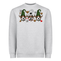 Heather Grey soccer gnome Heavyweight Sweatshirt - HRA Design Shop