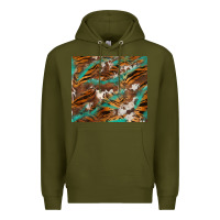 Army Green tiger cowhide tumbler Premium Hoodie - BarkalooDesign
