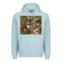 Blue Mist tiger cowhide tumbler Premium Hoodie - BarkalooDesign
