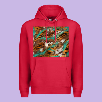Tiger Cowhide Tumbler Premium Hoodie Designed By Barkaloodesign