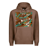 Chestnut tiger cowhide tumbler Premium Hoodie - BarkalooDesign