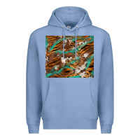Colony Blue tiger cowhide tumbler Premium Hoodie - BarkalooDesign