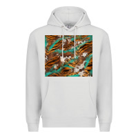 Dove Grey tiger cowhide tumbler Premium Hoodie - BarkalooDesign