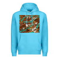 Ocean Blue tiger cowhide tumbler Premium Hoodie - BarkalooDesign