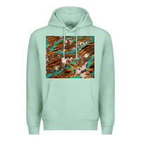 Seafoam tiger cowhide tumbler Premium Hoodie - BarkalooDesign