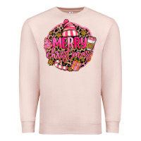 Pale Pink pink merry christmas Premium Sweatshirt - MaliasSmallBusiness