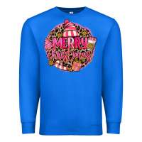 True Royal pink merry christmas Premium Sweatshirt - MaliasSmallBusiness