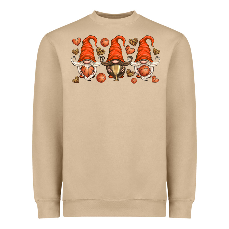 Basketball Gnome Heavyweight Sweatshirt by HRA Design Shop | Teevron