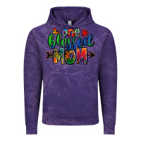 Cloud Purple one blessed mom autism Vintage Hoodie - Zillion Design Studio