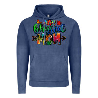 Vintage Denim one blessed mom autism Vintage Hoodie - Zillion Design Studio