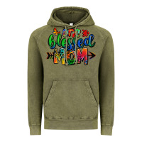 Vintage Olive one blessed mom autism Vintage Hoodie - Zillion Design Studio