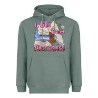 Sage i like them thick and spicy Heavyweight Hoodie - MaliasSmallBusiness