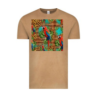 Vintage Camel macaw parrot seamless pattern Vintage Tee - HRA Design Shop