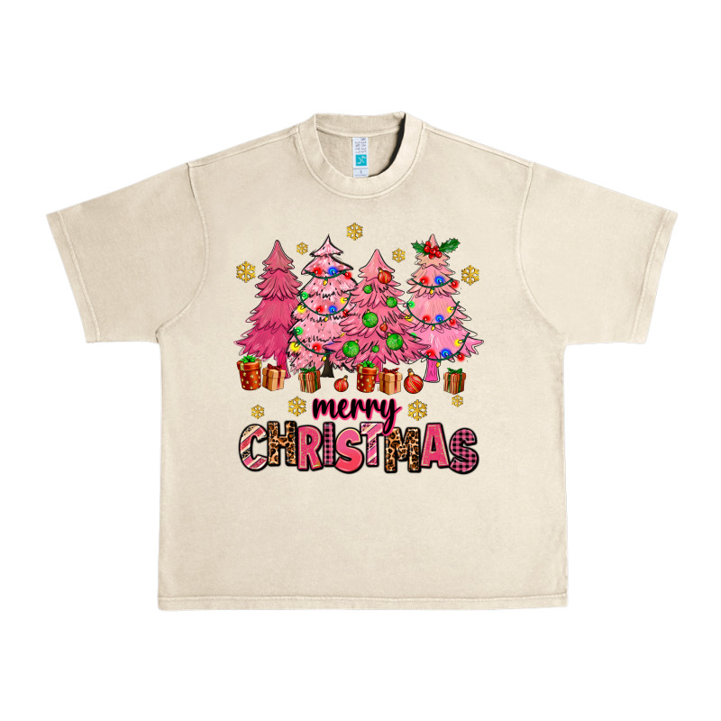 Pink Christmas Trees Urban Heavy Tee by AdoDesignShop | Teevron