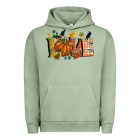 Pigment Oil Green Fall love Urban Hoodie - NancyCooperArtShop