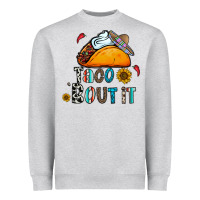 Heather Grey taco bout it Heavyweight Sweatshirt - CowhideDigitalArt