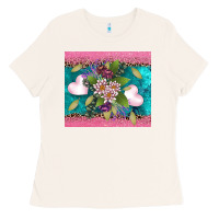 Bone v.d flowers and hearts Ladies Tee - AdoDesignShop