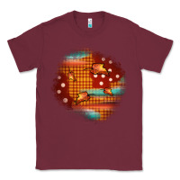 Burgundy fall patch Classic Tee - JahusDesignShop