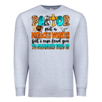 Heather Grey Pastor not a miracle worker Premium Sweatshirt - MaliasSmallBusiness