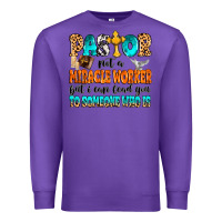 Purple Pastor not a miracle worker Premium Sweatshirt - MaliasSmallBusiness
