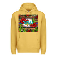 Antique Gold texas chica with roses Premium Hoodie - Jasminsmagicworld