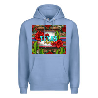 Colony Blue texas chica with roses Premium Hoodie - Jasminsmagicworld