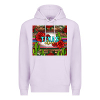 Lilac texas chica with roses Premium Hoodie - Jasminsmagicworld