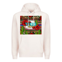 Pale Pink texas chica with roses Premium Hoodie - Jasminsmagicworld