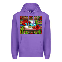 Purple texas chica with roses Premium Hoodie - Jasminsmagicworld