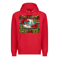 Red texas chica with roses Premium Hoodie - Jasminsmagicworld