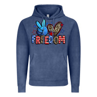 Vintage Denim peace love freedom Vintage Hoodie - Zillion Design Studio
